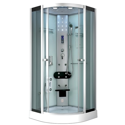 KABINA PRYSZNICOWA Z HYDROMASAŻEM I SAUNĄ WSH7180WS 80x80 CM