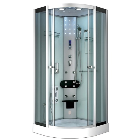 KABINA PRYSZNICOWA Z HYDROMASAŻEM I SAUNĄ WSH7180WS 80x80 CM