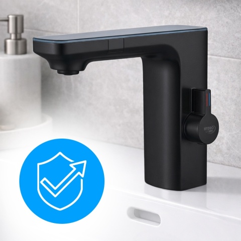 BATERIA ŁAZIENKOWA BEZDOTYKOWA F14-BL CZARNA LED