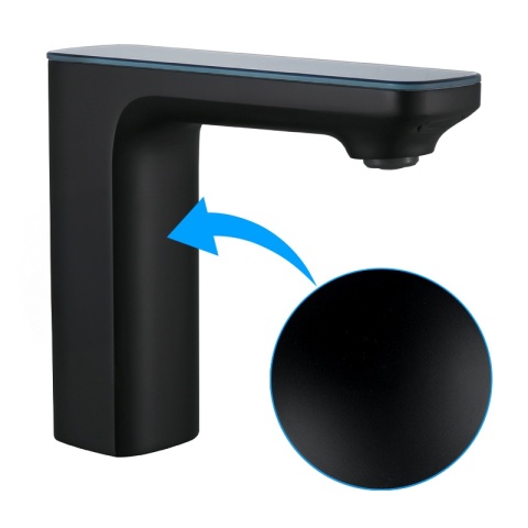 BATERIA ŁAZIENKOWA BEZDOTYKOWA F14-BL CZARNA LED