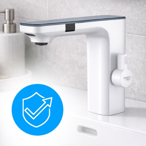 BATERIA ŁAZIENKOWA BEZDOTYKOWA F14-WH BIAŁA LED