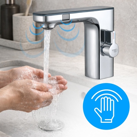 BATERIA ŁAZIENKOWA BEZDOTYKOWA F14A CHROM LED