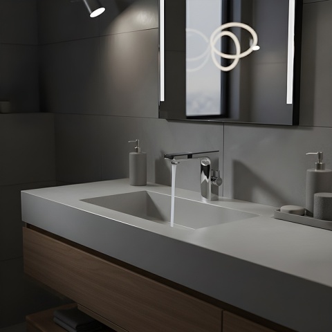 BATERIA ŁAZIENKOWA BEZDOTYKOWA F14A CHROM LED