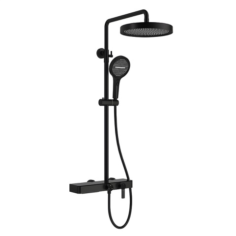 BATERIA PRYSZNICOWA ŁAZIENKOWA Z DESZCZOWNICĄ NATRYSKOWA ANDREA-BL CZARNA