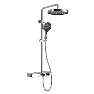 BATERIA PRYSZNICOWA ŁAZIENKOWA Z DESZCZOWNICĄ NATRYSKOWA ANDREA-CH CHROM