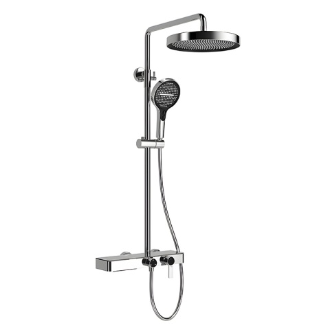 BATERIA PRYSZNICOWA ŁAZIENKOWA Z DESZCZOWNICĄ NATRYSKOWA ANDREA-CH CHROM