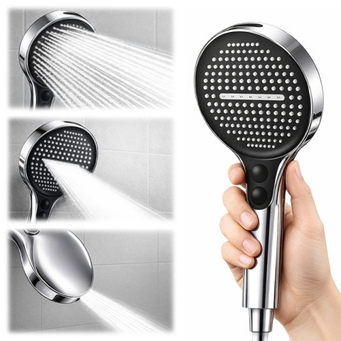 BATERIA PRYSZNICOWA ŁAZIENKOWA Z DESZCZOWNICĄ NATRYSKOWA ANDREA-CH CHROM