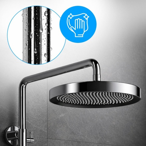 BATERIA PRYSZNICOWA ŁAZIENKOWA Z DESZCZOWNICĄ NATRYSKOWA ANDREA-CH CHROM