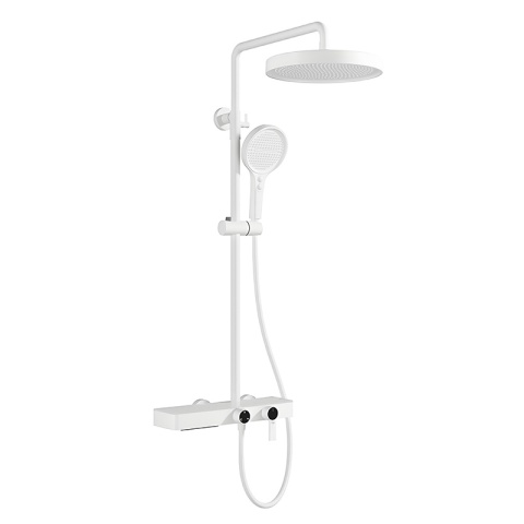 BATERIA PRYSZNICOWA ŁAZIENKOWA Z DESZCZOWNICĄ NATRYSKOWA ANDREA-WH BIAŁA