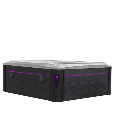 JACUZZI OGRODOWE WANNA SPA406 CAPPUCCINO OBUDOWA ANTRACYT 250x230 CM