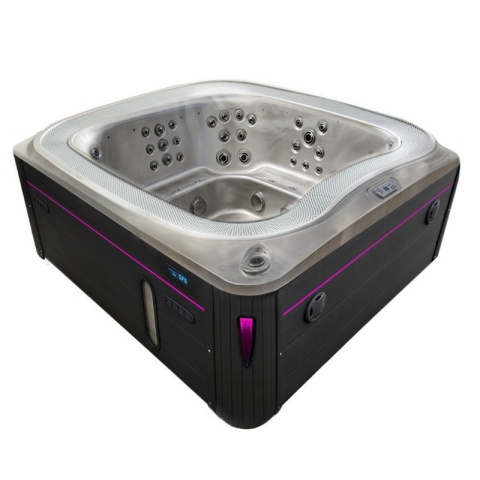 JACUZZI OGRODOWE WANNA SPA406 CAPPUCCINO OBUDOWA ANTRACYT 250x230 CM