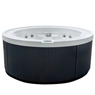 JACUZZI OGRODOWE WANNA SPA540 BIAŁA PERŁA OBUDOWA ANTRACYT 240X240 CM