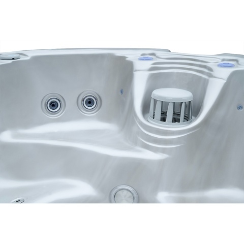 JACUZZI OGRODOWE WANNA HYBRYDOWA BALIA OGRODOWA SPA580W BIAŁA PERŁA OBUDOWA KAWA 200X200 CM