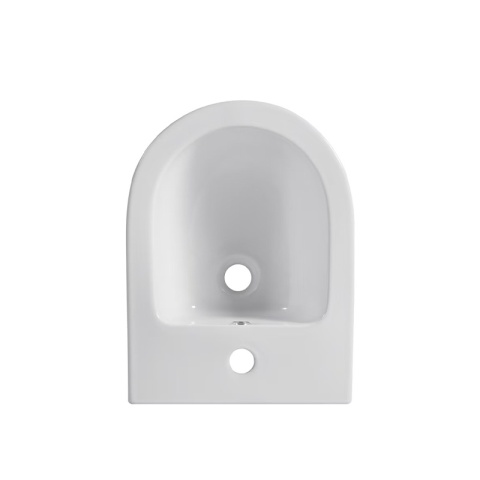 BIDET ŁAZIENKOWY PODWIESZANY WISZĄCY CERAMICZNY OWALNY BIAŁY BID-MIZU-WH 49 CM