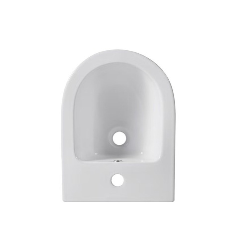 BIDET ŁAZIENKOWY PODWIESZANY WISZĄCY CERAMICZNY OWALNY BIAŁY BID-PRIMA-WH 49 CM