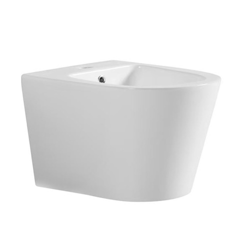 BIDET ŁAZIENKOWY PODWIESZANY WISZĄCY CERAMICZNY OWALNY BIAŁY BID-PRIMA-WH 49 CM