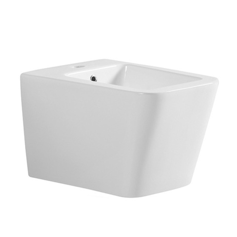 BIDET ŁAZIENKOWY PODWIESZANY WISZĄCY CERAMICZNY PROSTOKĄTNY BIAŁY BID-RAIN-WH 52 CM