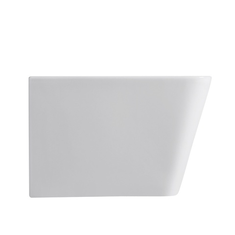 BIDET ŁAZIENKOWY PODWIESZANY WISZĄCY CERAMICZNY PROSTOKĄTNY BIAŁY BID-RAIN-WH 52 CM