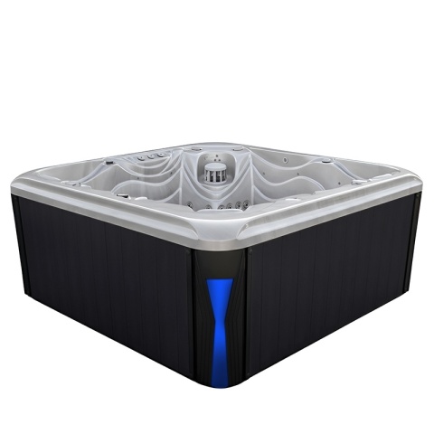 JACUZZI OGRODOWE WANNA SPA560 CAPPUCCINO OBUDOWA ANTRACYT 220x220 CM