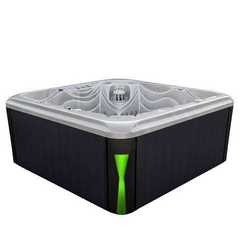 JACUZZI OGRODOWE WANNA SPA560 CAPPUCCINO OBUDOWA ANTRACYT 220x220 CM