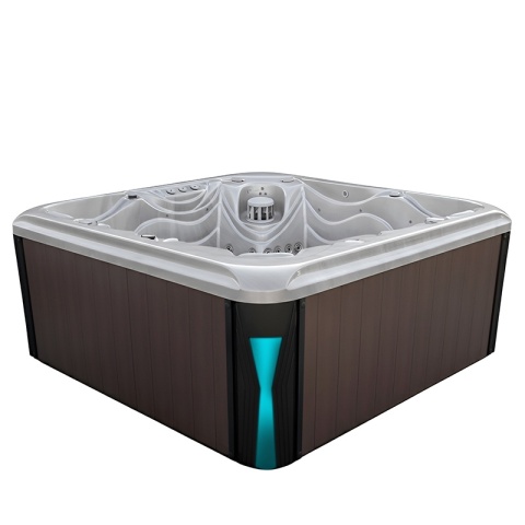 JACUZZI OGRODOWE WANNA SPA560 CAPPUCCINO OBUDOWA KAWA 220x220 CM