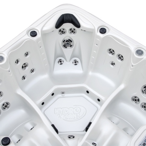 JACUZZI OGRODOWE WANNA SPA752 BIAŁA PERŁA OBUDOWA KAWA 200x200 CM