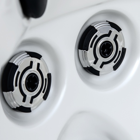 JACUZZI OGRODOWE WANNA SPA752 BIAŁA PERŁA OBUDOWA KAWA 200x200 CM