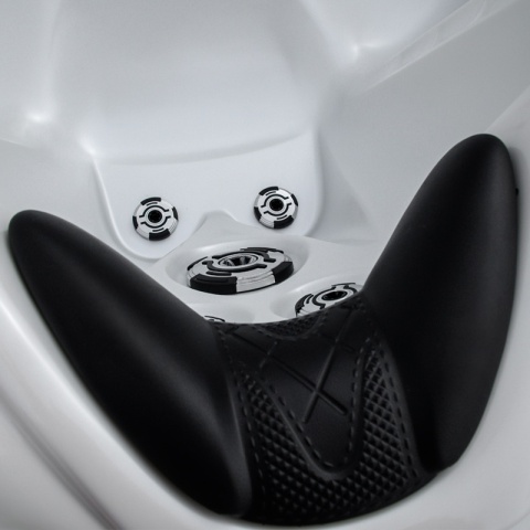 JACUZZI OGRODOWE WANNA SPA752 BIAŁA PERŁA OBUDOWA KAWA 200x200 CM