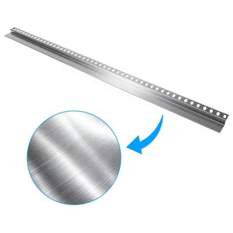 LISTWA CZOŁOWA BRODZIKOWA UNIWERSALNA CHROM 120 CM LCB-CH-120