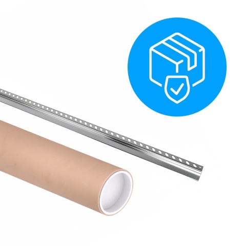 LISTWA CZOŁOWA BRODZIKOWA UNIWERSALNA CHROM 120 CM LCB-CH-120