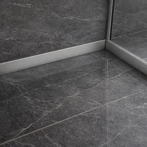 LISTWA CZOŁOWA BRODZIKOWA UNIWERSALNA CHROM 120 CM LCB-CH-120