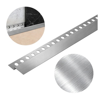 LISTWA CZOŁOWA BRODZIKOWA UNIWERSALNA CHROM 120 CM LCB-CH-120