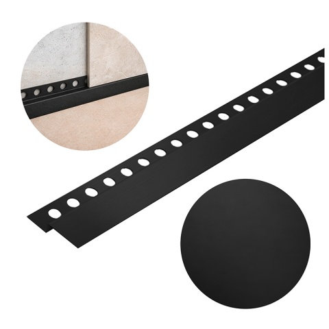 LISTWA CZOŁOWA BRODZIKOWA UNIWERSALNA CZARNY MAT 120 CM LCB-MTB-120