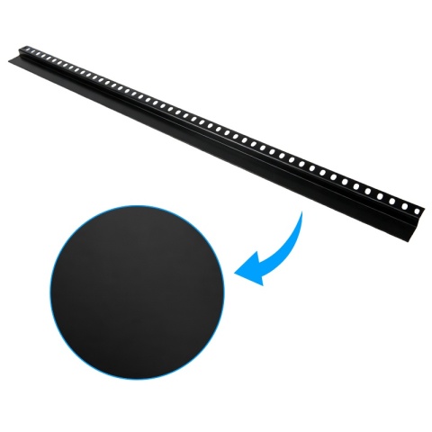 LISTWA CZOŁOWA BRODZIKOWA UNIWERSALNA CZARNY MAT 120 CM LCB-MTB-120