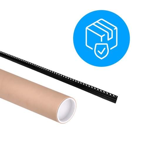 LISTWA CZOŁOWA BRODZIKOWA UNIWERSALNA CZARNY MAT 120 CM LCB-MTB-120