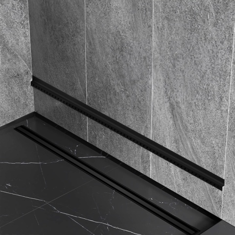 LISTWA CZOŁOWA BRODZIKOWA UNIWERSALNA CZARNY MAT 120 CM LCB-MTB-120