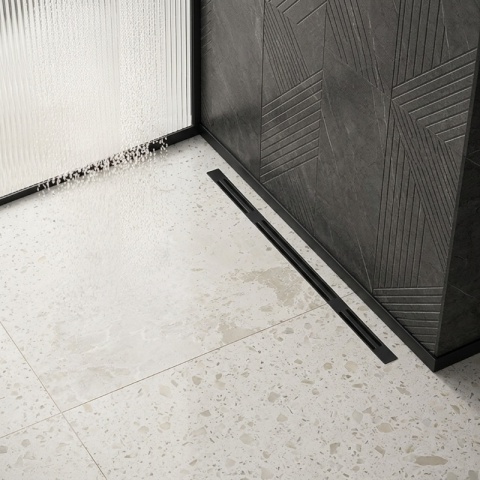 LISTWA CZOŁOWA BRODZIKOWA UNIWERSALNA CZARNY MAT 120 CM LCB-MTB-120