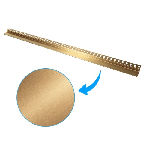 LISTWA CZOŁOWA BRODZIKOWA UNIWERSALNA ZŁOTA 120 CM LCB-GL-120