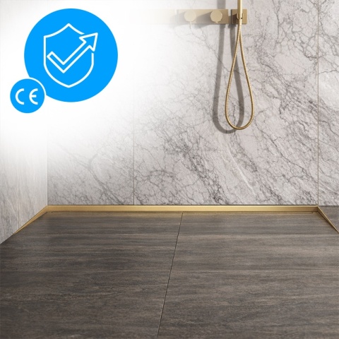 LISTWA CZOŁOWA BRODZIKOWA UNIWERSALNA ZŁOTA 120 CM LCB-GL-120