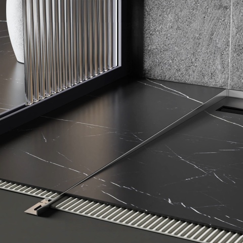 LISTWA SPADKOWA BRODZIKOWA CHROM LEWA 100 CM LSB-CH-L-100