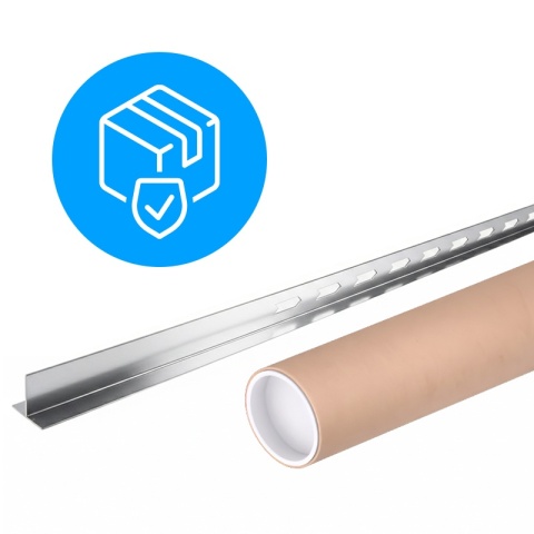 LISTWA SPADKOWA BRODZIKOWA CHROM LEWA 120 CM LSB-CH-L-120