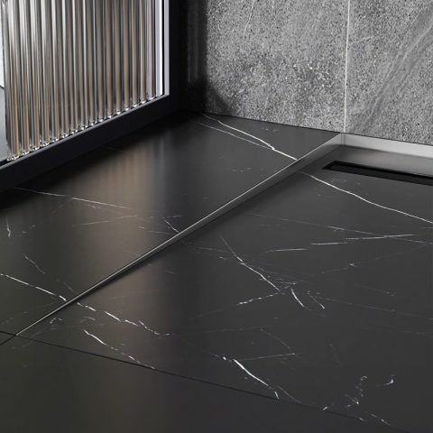 LISTWA SPADKOWA BRODZIKOWA CHROM LEWA 120 CM LSB-CH-L-120