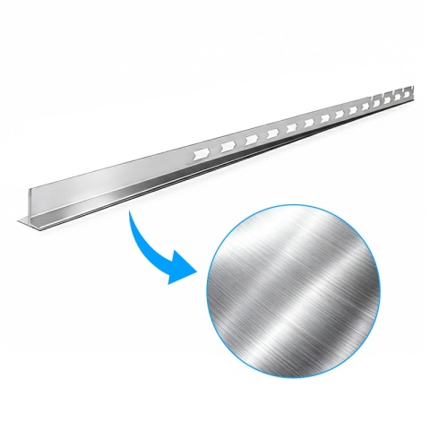 LISTWA SPADKOWA BRODZIKOWA CHROM LEWA 140 CM LSB-CH-L-140