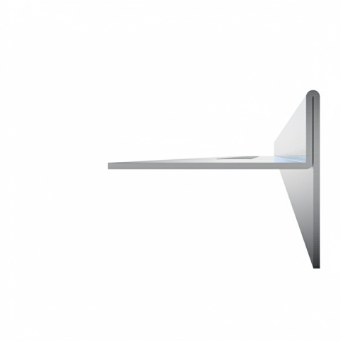 LISTWA SPADKOWA BRODZIKOWA CHROM LEWA 140 CM LSB-CH-L-140