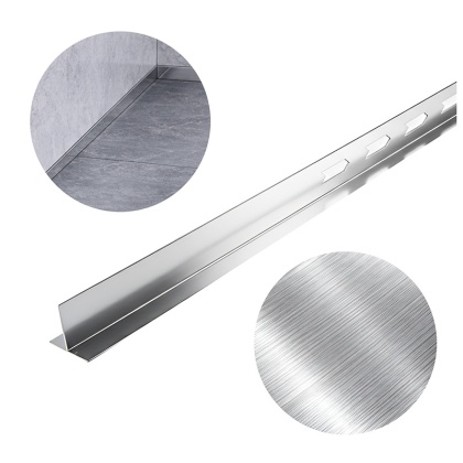 LISTWA SPADKOWA BRODZIKOWA CHROM LEWA 180 CM LSB-CH-L-180