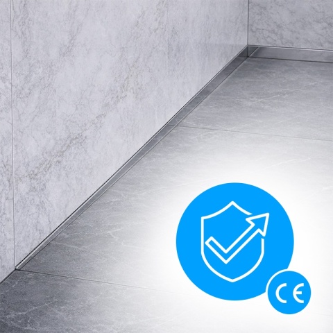 LISTWA SPADKOWA BRODZIKOWA CHROM LEWA 180 CM LSB-CH-L-180