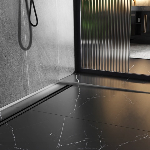 LISTWA SPADKOWA BRODZIKOWA CHROM PRAWA 100 CM LSB-CH-R-100