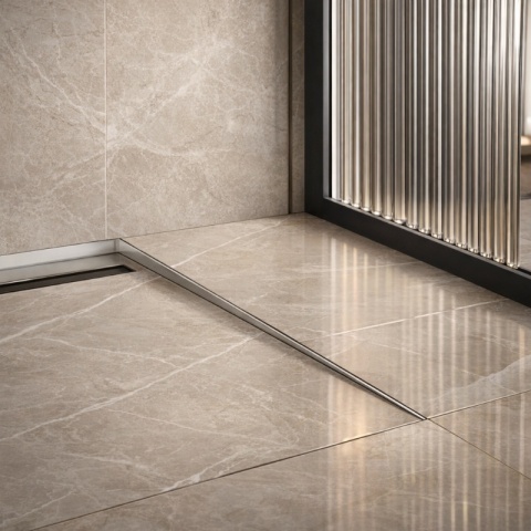 LISTWA SPADKOWA BRODZIKOWA CHROM PRAWA 100 CM LSB-CH-R-100