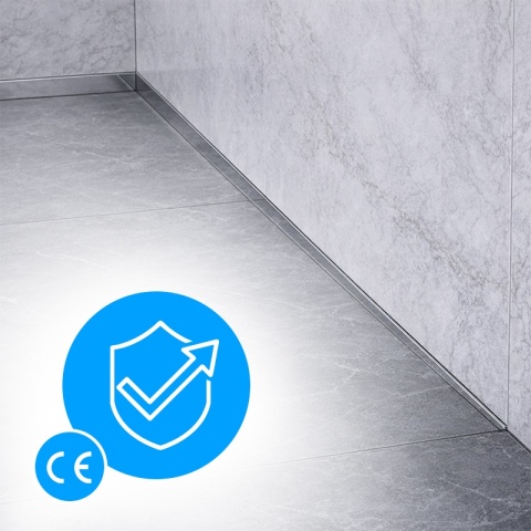 LISTWA SPADKOWA BRODZIKOWA CHROM PRAWA 140 CM LSB-CH-R-140