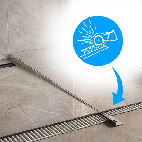 LISTWA SPADKOWA BRODZIKOWA CHROM PRAWA 140 CM LSB-CH-R-140